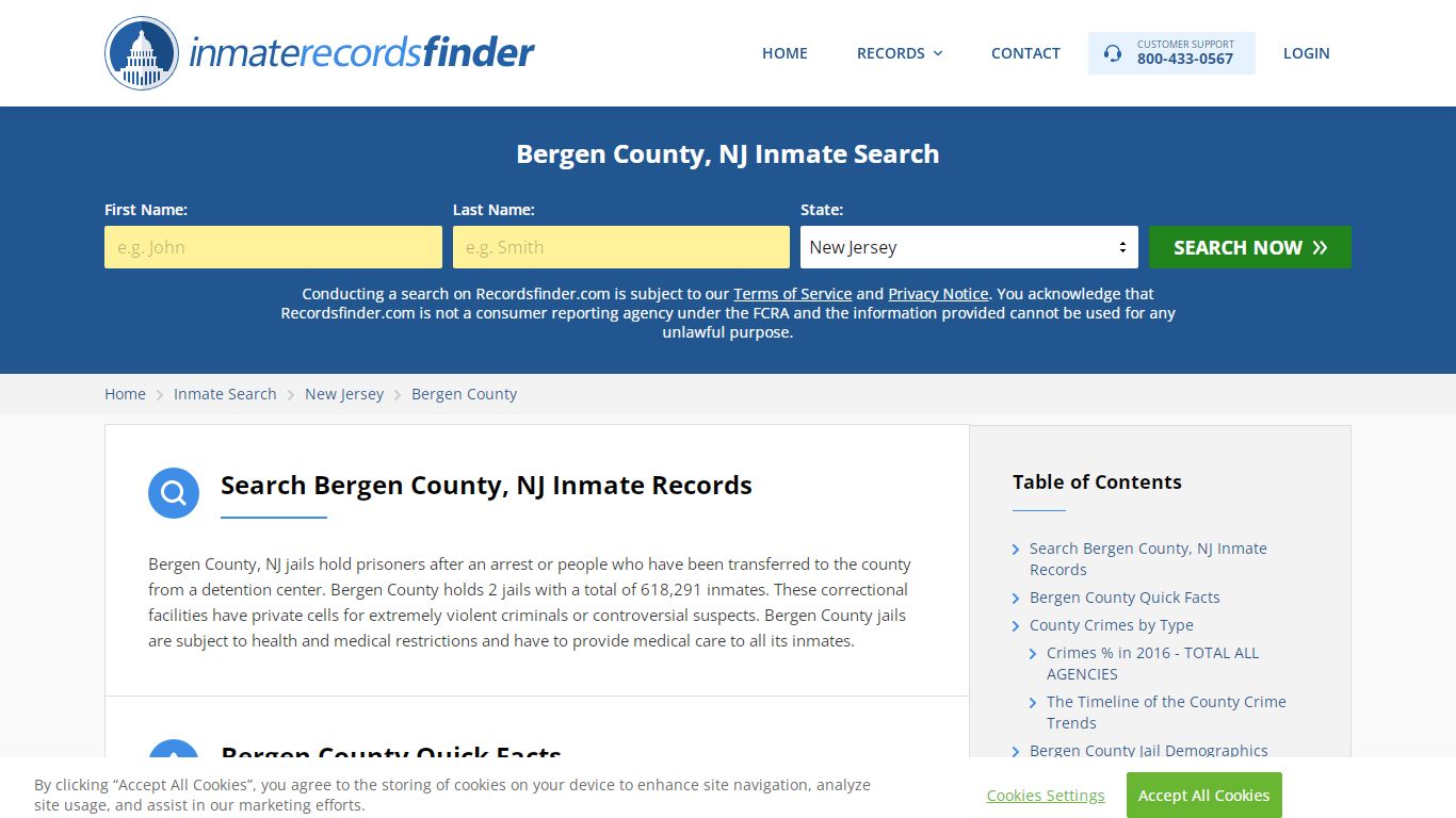 Bergen County, NJ Inmate Lookup & Jail Records Online